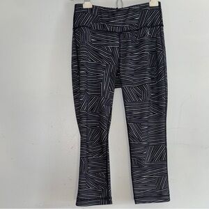 Danskin Now Black and White Striped Leggings